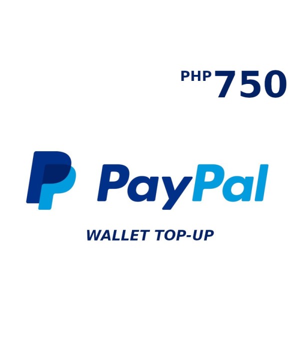 PayPal Wallet PHP 750 Top Up Key GLOBAL